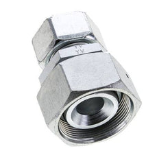 25S & 38S Zink plated Steel Straight Cutting Fitting with Swivel 315 bar NBR O-ring Sealing Cone ISO 8434-1