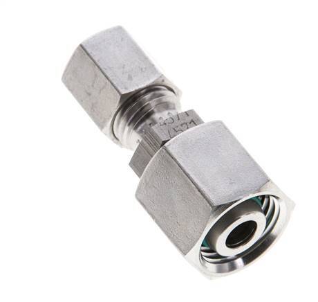 6L & 10L Stainless Steel Straight Cutting Fitting with Swivel 315 bar FKM O-ring Sealing Cone ISO 8434-1