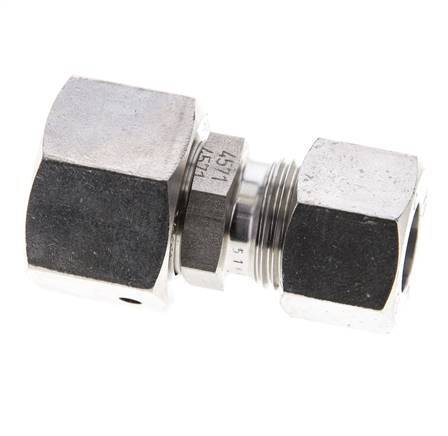 12L & 15L Stainless Steel Straight Cutting Fitting with Swivel 315 bar FKM O-ring Sealing Cone ISO 8434-1