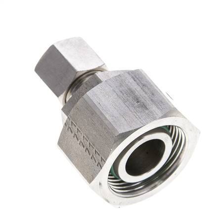 8L & 18L Stainless Steel Straight Cutting Fitting with Swivel 315 bar FKM O-ring Sealing Cone ISO 8434-1