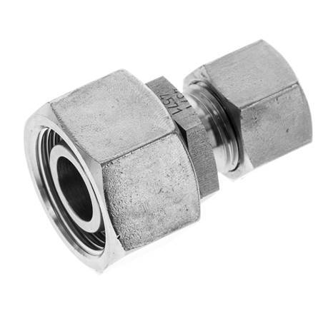 12L & 18L Stainless Steel Straight Cutting Fitting with Swivel 315 bar FKM O-ring Sealing Cone ISO 8434-1