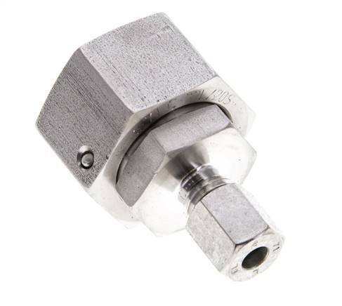 6L & 22L Stainless Steel Straight Cutting Fitting with Swivel 160 bar FKM O-ring Sealing Cone ISO 8434-1