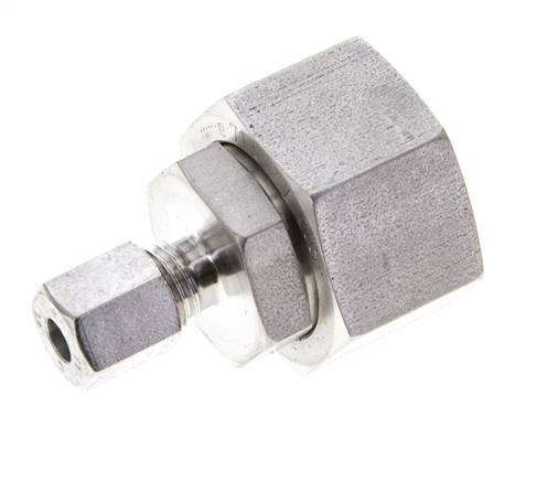 6L & 22L Stainless Steel Straight Cutting Fitting with Swivel 160 bar FKM O-ring Sealing Cone ISO 8434-1