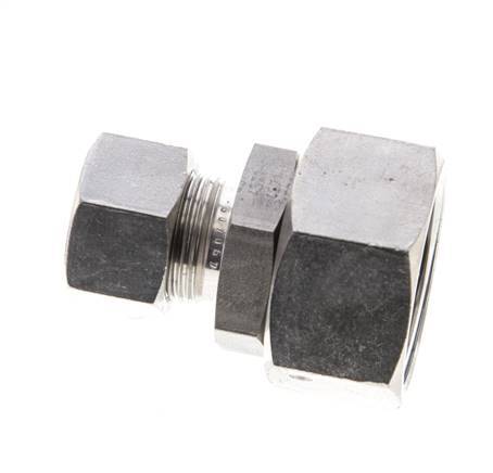 15L & 28L Stainless Steel Straight Cutting Fitting with Swivel 160 bar FKM O-ring Sealing Cone ISO 8434-1