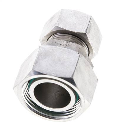 18L & 28L Stainless Steel Straight Cutting Fitting with Swivel 160 bar FKM O-ring Sealing Cone ISO 8434-1