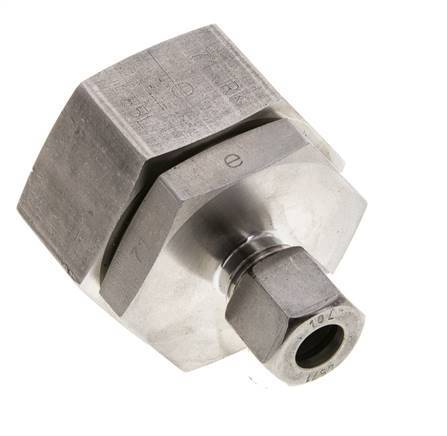 10L & 35L Stainless Steel Straight Cutting Fitting with Swivel 160 bar FKM O-ring Sealing Cone ISO 8434-1