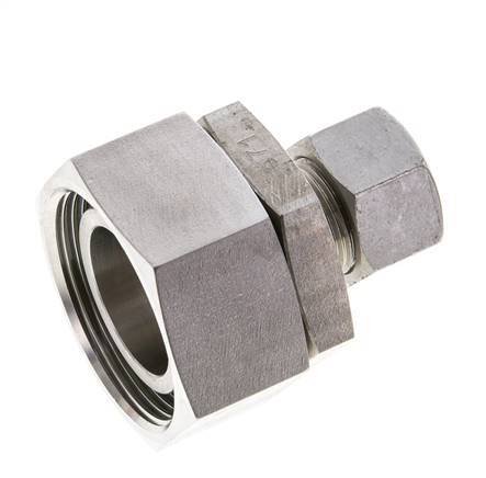 15L & 35L Stainless Steel Straight Cutting Fitting with Swivel 160 bar FKM O-ring Sealing Cone ISO 8434-1