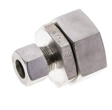 15L & 35L Stainless Steel Straight Cutting Fitting with Swivel 160 bar FKM O-ring Sealing Cone ISO 8434-1