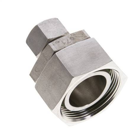 15L & 35L Stainless Steel Straight Cutting Fitting with Swivel 160 bar FKM O-ring Sealing Cone ISO 8434-1