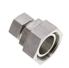 28L & 42L Stainless Steel Straight Cutting Fitting with Swivel 160 bar FKM O-ring Sealing Cone ISO 8434-1