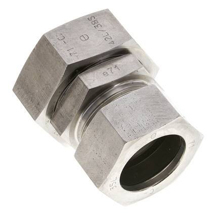 35L & 42L Stainless Steel Straight Cutting Fitting with Swivel 160 bar FKM O-ring Sealing Cone ISO 8434-1