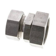 35L & 42L Stainless Steel Straight Cutting Fitting with Swivel 160 bar FKM O-ring Sealing Cone ISO 8434-1