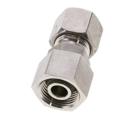 10S & 12S Stainless Steel Straight Cutting Fitting with Swivel 630 bar FKM O-ring Sealing Cone ISO 8434-1