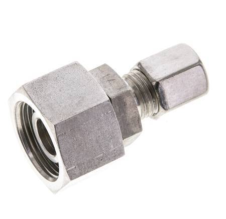 6S & 16S Stainless Steel Straight Cutting Fitting with Swivel 400 bar FKM O-ring Sealing Cone ISO 8434-1