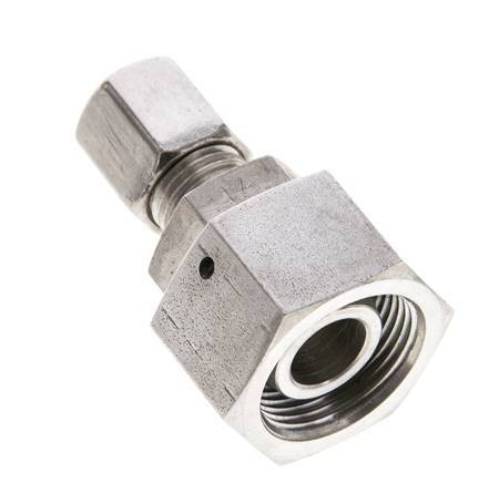 6S & 16S Stainless Steel Straight Cutting Fitting with Swivel 400 bar FKM O-ring Sealing Cone ISO 8434-1