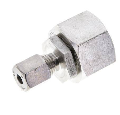 6S & 20S Stainless Steel Straight Cutting Fitting with Swivel 400 bar FKM O-ring Sealing Cone ISO 8434-1