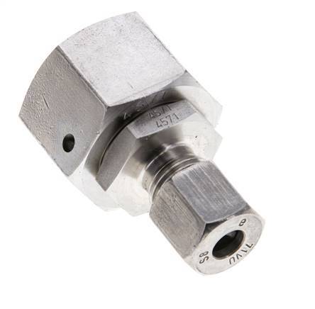 8S & 20S Stainless Steel Straight Cutting Fitting with Swivel 400 bar FKM O-ring Sealing Cone ISO 8434-1