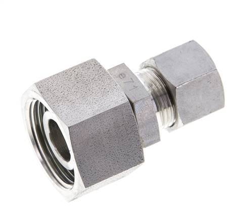 12S & 20S Stainless Steel Straight Cutting Fitting with Swivel 400 bar FKM O-ring Sealing Cone ISO 8434-1