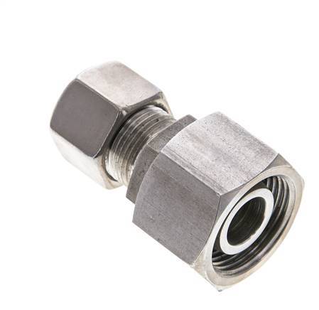 14S & 20S Stainless Steel Straight Cutting Fitting with Swivel 400 bar FKM O-ring Sealing Cone ISO 8434-1