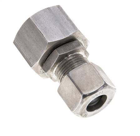 14S & 20S Stainless Steel Straight Cutting Fitting with Swivel 400 bar FKM O-ring Sealing Cone ISO 8434-1