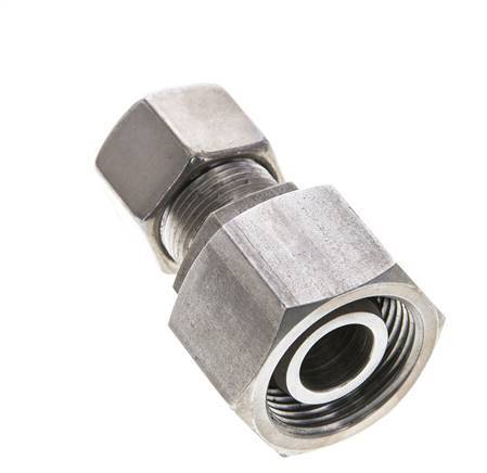 14S & 20S Stainless Steel Straight Cutting Fitting with Swivel 400 bar FKM O-ring Sealing Cone ISO 8434-1