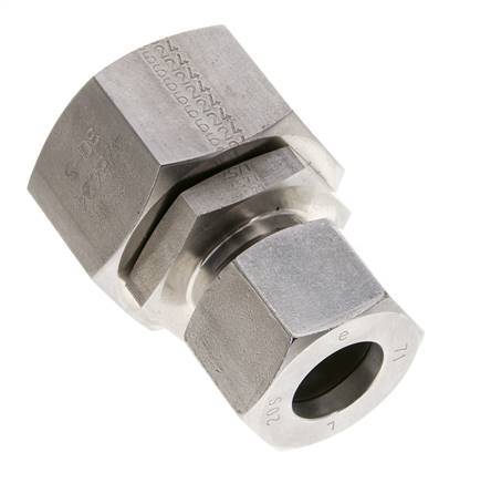 20S & 30S Stainless Steel Straight Cutting Fitting with Swivel 400 bar FKM O-ring Sealing Cone ISO 8434-1