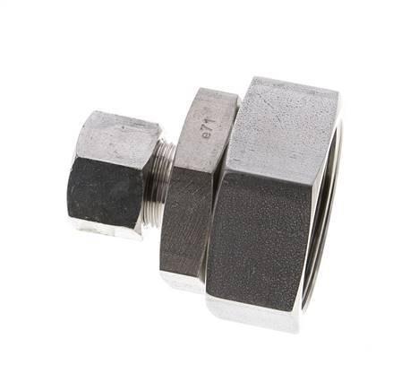 16S & 38S Stainless Steel Straight Cutting Fitting with Swivel 315 bar FKM O-ring Sealing Cone ISO 8434-1