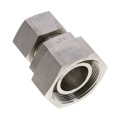 25S & 38S Stainless Steel Straight Cutting Fitting with Swivel 315 bar FKM O-ring Sealing Cone ISO 8434-1