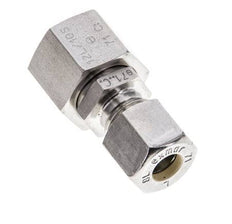 8L & 12L Stainless Steel Straight Compression Fitting with Swivel 315 bar FKM O-ring Sealing Cone ISO 8434-1