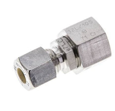 8L & 12L Stainless Steel Straight Compression Fitting with Swivel 315 bar FKM O-ring Sealing Cone ISO 8434-1