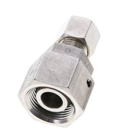 8L & 15L Stainless Steel Straight Compression Fitting with Swivel 315 bar FKM O-ring Sealing Cone ISO 8434-1