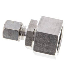 8S & 20S Stainless Steel Straight Compression Fitting with Swivel 250 bar FKM O-ring Sealing Cone ISO 8434-1