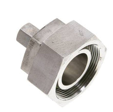 8S & 38S Stainless Steel Straight Compression Fitting with Swivel 250 bar FKM O-ring Sealing Cone ISO 8434-1