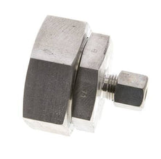 8S & 38S Stainless Steel Straight Compression Fitting with Swivel 250 bar FKM O-ring Sealing Cone ISO 8434-1