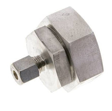 8S & 38S Stainless Steel Straight Compression Fitting with Swivel 250 bar FKM O-ring Sealing Cone ISO 8434-1