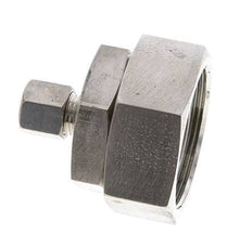 8S & 38S Stainless Steel Straight Compression Fitting with Swivel 250 bar FKM O-ring Sealing Cone ISO 8434-1