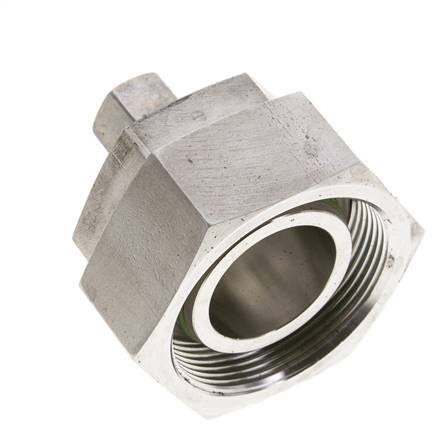 8S & 38S Stainless Steel Straight Compression Fitting with Swivel 250 bar FKM O-ring Sealing Cone ISO 8434-1