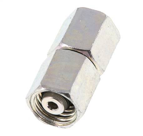 6L Stahl verzinkt gerade mit Drehgelenk 315 bar NBR O-Ring Dichtungskonus ISO 8434-1