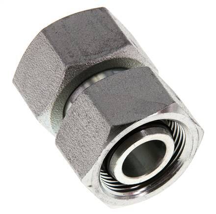 18L Zink plated Steel Straight with Swivel 315 bar NBR O-ring Sealing Cone ISO 8434-1