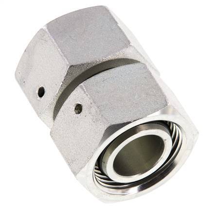 22L Stahl verzinkt gerade mit Drehgelenk 160 bar NBR O-Ring Dichtungskonus ISO 8434-1