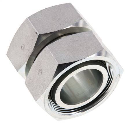 42L Stahl verzinkt gerade mit Drehgelenk 160 bar NBR O-Ring Dichtkonus ISO 8434-1