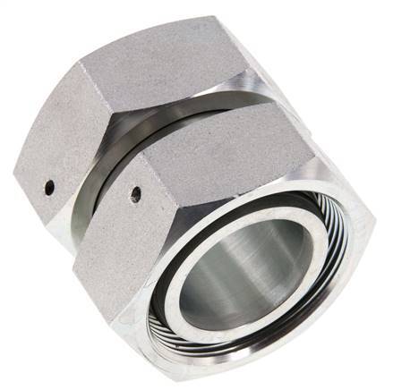 42L Stahl verzinkt gerade mit Drehgelenk 160 bar NBR O-Ring Dichtkonus ISO 8434-1
