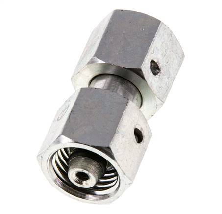 6S Zink plated Steel Straight with Swivel 630 bar NBR O-ring Sealing Cone ISO 8434-1