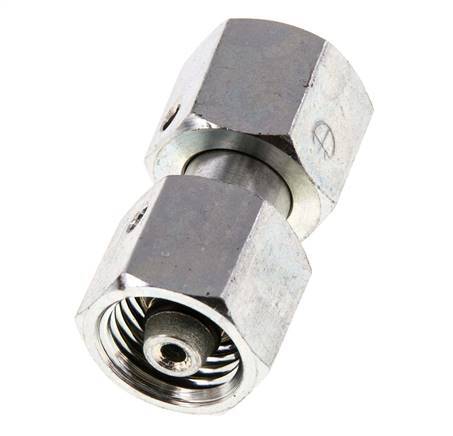 6S Zink plated Steel Straight with Swivel 630 bar NBR O-ring Sealing Cone ISO 8434-1