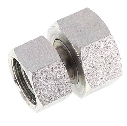 30S & 38S Verzinkter Stahl Gerade mit Drehgelenk 315 bar NBR O-Ring Dichtkonus ISO 8434-1