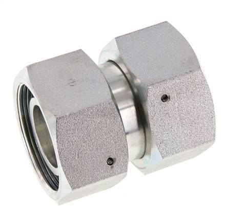38S Stahl verzinkt gerade mit Drehgelenk 315 bar NBR O-Ring Dichtkonus ISO 8434-1