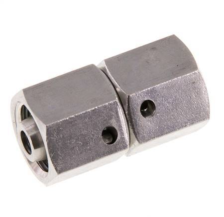 8L Edelstahl gerade mit Drehgelenk 315 bar FKM O-Ring-Dichtkonus ISO 8434-1