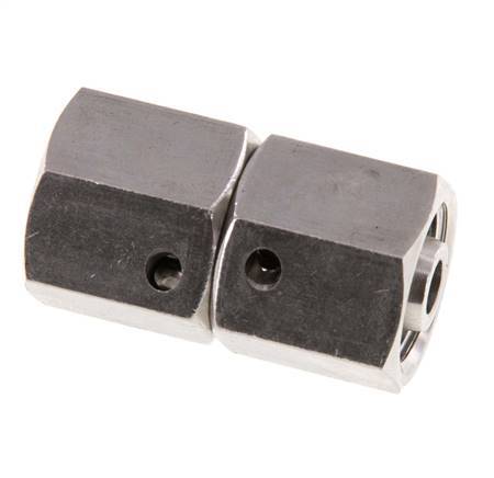 8L Edelstahl gerade mit Drehgelenk 315 bar FKM O-Ring-Dichtkonus ISO 8434-1