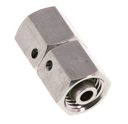 8L Edelstahl gerade mit Drehgelenk 315 bar FKM O-Ring-Dichtkonus ISO 8434-1