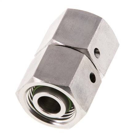 12L Edelstahl gerade mit Drehgelenk 315 bar FKM O-Ring-Dichtkonus ISO 8434-1